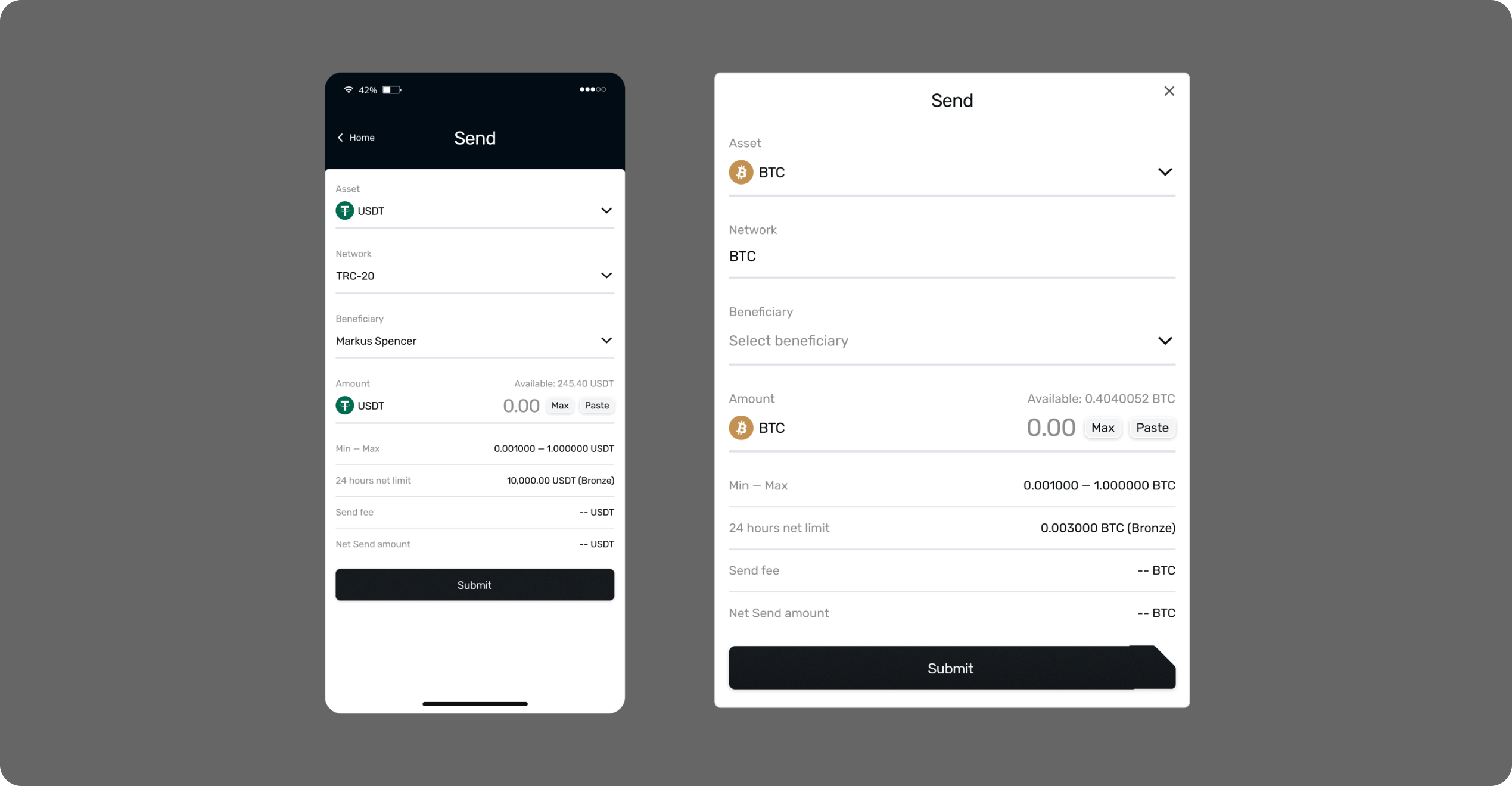 BlockRiver withdrawal flow